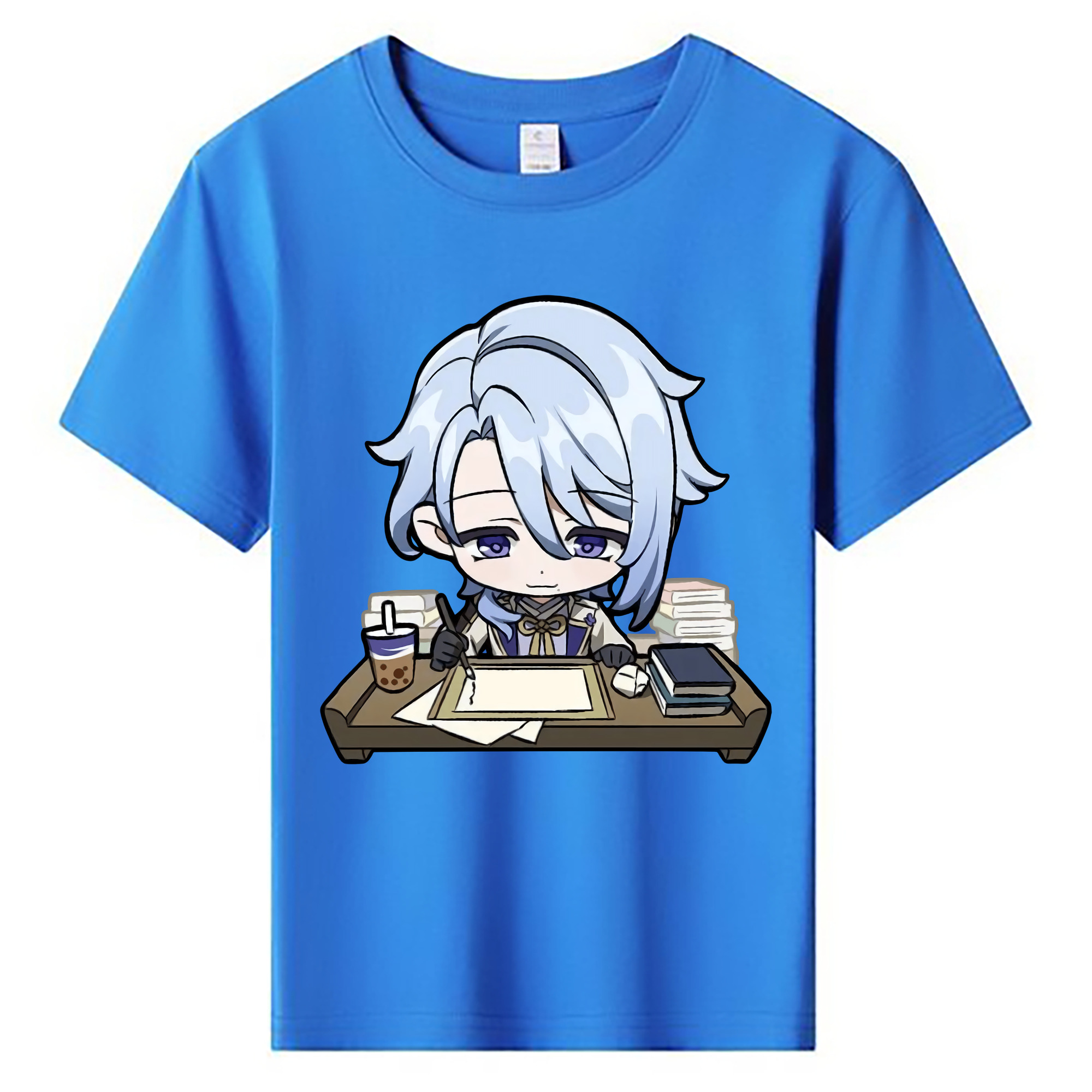 げんし神 神里綾人 かみさとあやと genshin Kamisato Ayato 綿100％キッズTシャツ（フロントプリント）